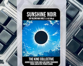 Soy Blend Wax Melts | Sunshine Noir | Cranberry Zest, Clove, Tobacco Leaf, Amber, Patchouli | 2.4oz Wax Cubes For Warmers
