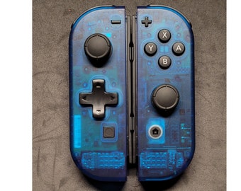 New Custom Nintendo Switch Ice Blue D-pad Joy-Con Controller!