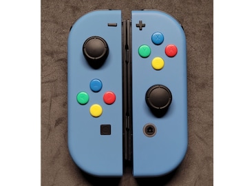New Custom Nintendo Switch Soft Touch Light Blue Joy-Con Controller!