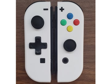 New Custom Nintendo Switch White D-pad Joy-Con Controller!