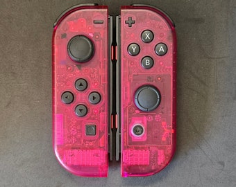 New Custom Nintendo Switch Candy Pink Joy-Con Controller!
