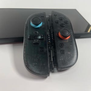 Custom Nintendo Switch 2 Joy-Cons Translucent Clear Smoke Black JoyCons
