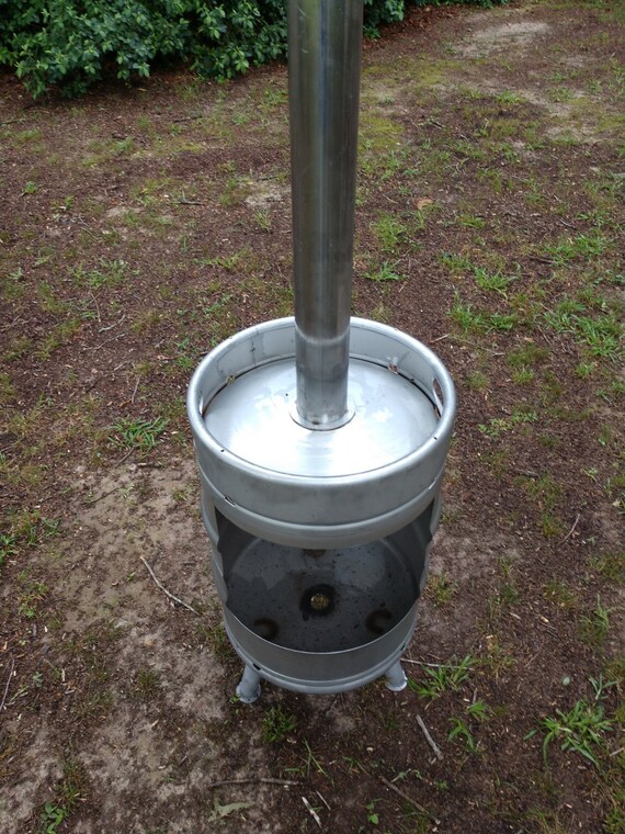 Keg Beer Fire Pit Taps Bbq Pits Out Doors Camping Chimenea Custom Towers Beverage Glycol