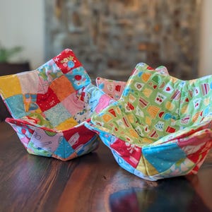 Microwavable bowl cozy, reversible retro kitchen bowl cozy, set of 2 bowl cozy