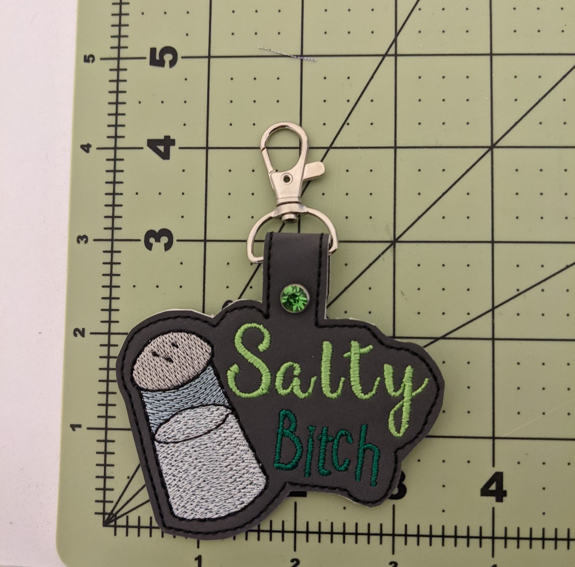 Salty bitch salt shaker keychain Etsy