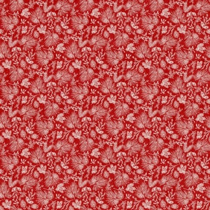 Tessuto natalizio: Northcott Alpine Winter Pine Toile Red, tessuto per cucito e trapuntatura, 100% cotone, tessuto di alta qualità, taglio continuo, seleziona la lunghezza