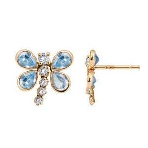 Gold  dragon-fly earrings