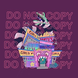 Digitale Download PNG Dante's Inferno Room Movie Pastel Goth voor Print