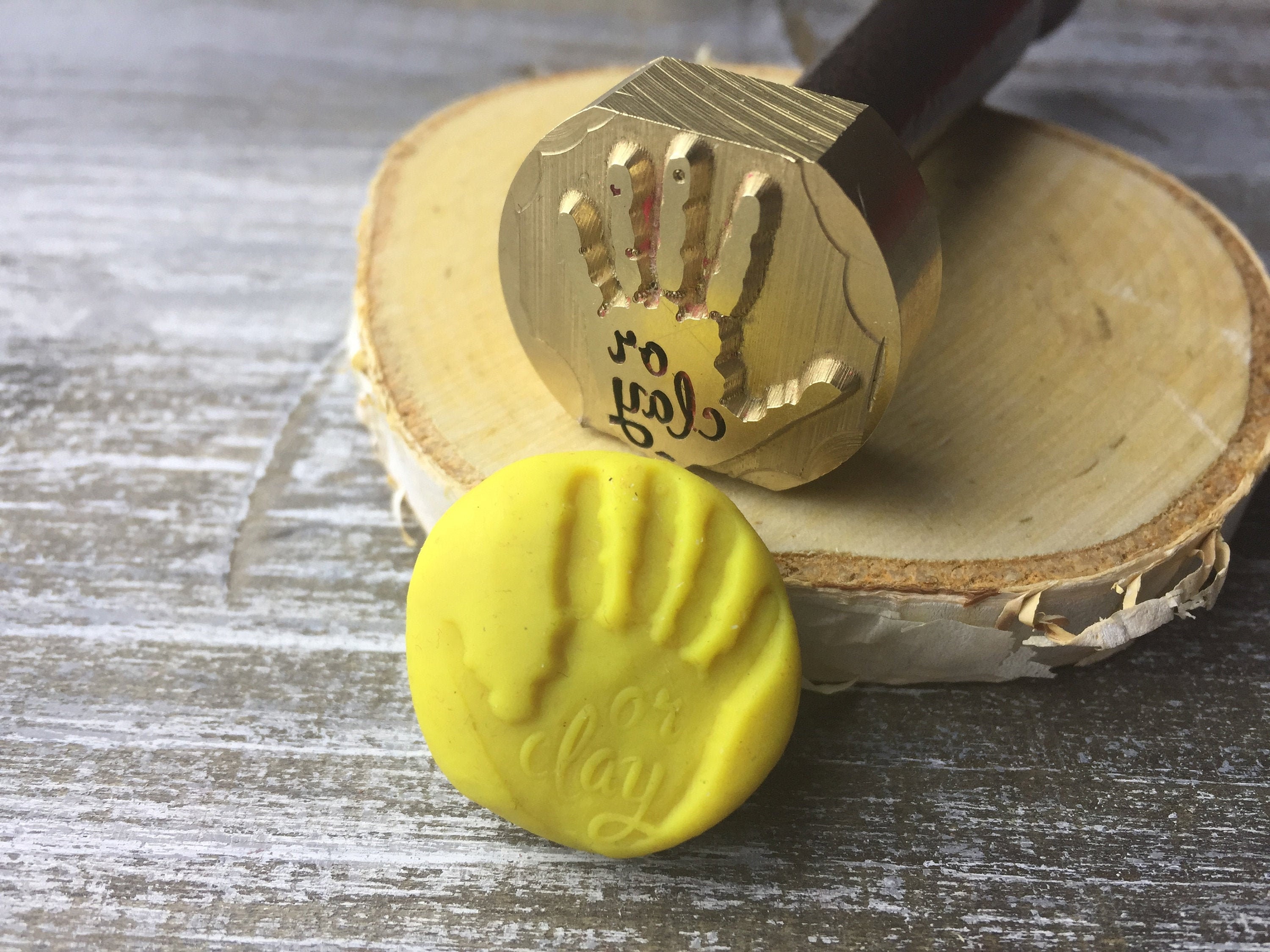 Clay stamps Polymer clay stamp Pottery stamp Custom pottery Etsy