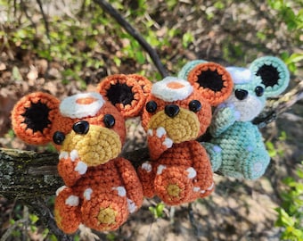 Crochet Teddiursa - Oso de peluche de juguete Pokemon hecho a mano