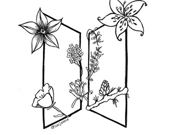 Download Bts Coloring Book Etsy