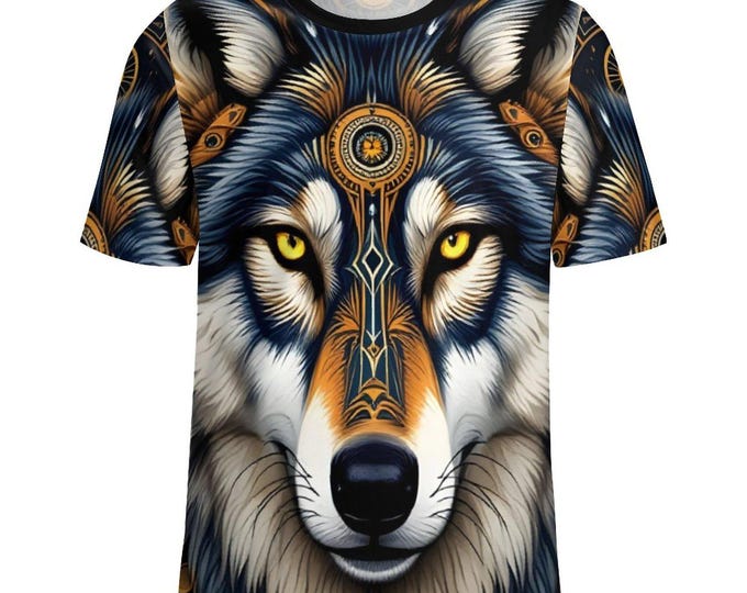 First Nations Native Indigenous Wolf Shirt For Sale by Swaggy Shirts Online Etsy Apparel Store, Gift For Him, Boyfriend Gift, Father Day