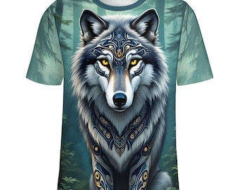 Camiseta de lobo aullador nativo a la venta en Swaggy Shirts Etsy, camiseta de las Primeras Naciones, camiseta con espíritu de lobo, camiseta de lobo para hombre, regalo para amantes de los animales