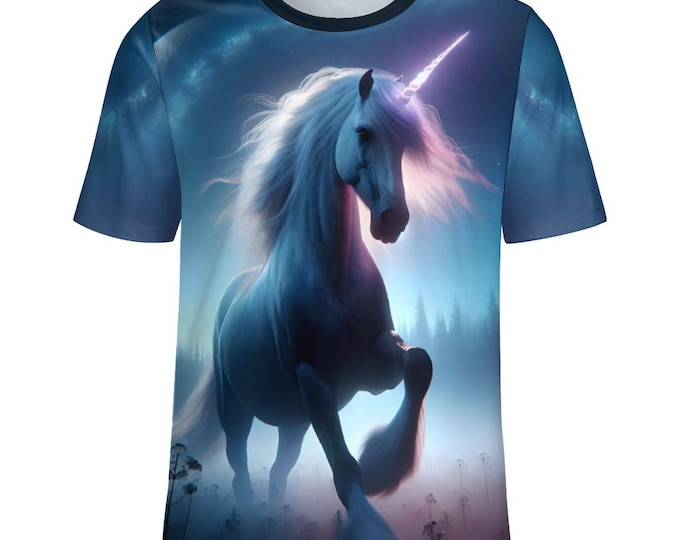 Unicorn T-Shirt for Sale by Swaggy Shirts on Etsy, Funny Unicorn Shirt, Unicorn Lover Shirt, Men's Unicorn Party Tee, Unicorn Birthday Gifts