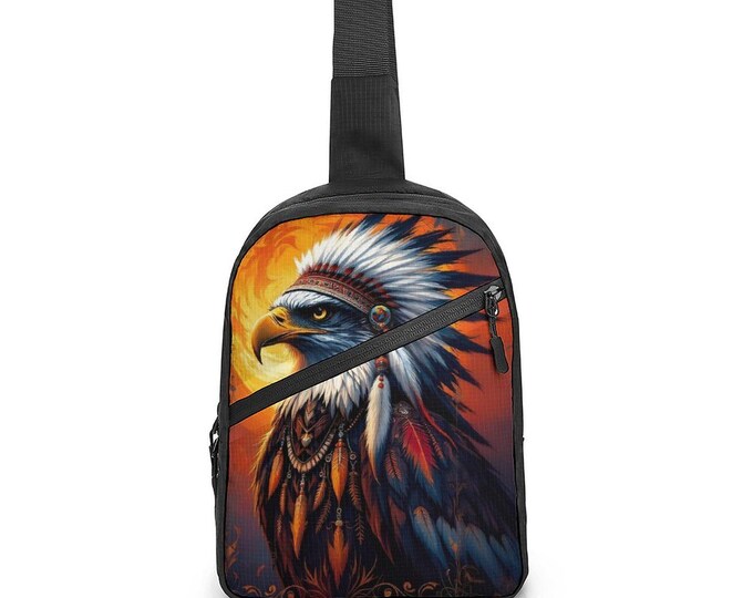 Indigenous First Nations Native Eagle Crossbody Sling Bag For Sale by Swaggy Shirts on Etsy