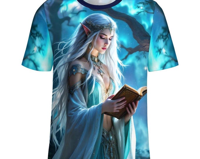 Elven Goddess of Knowledge T-Shirt For Sale by Swaggy Shirts on Etsy, Magical Goddess Shirt, Goddess Lover Gift Shirt, Mythical Goddess Tee
