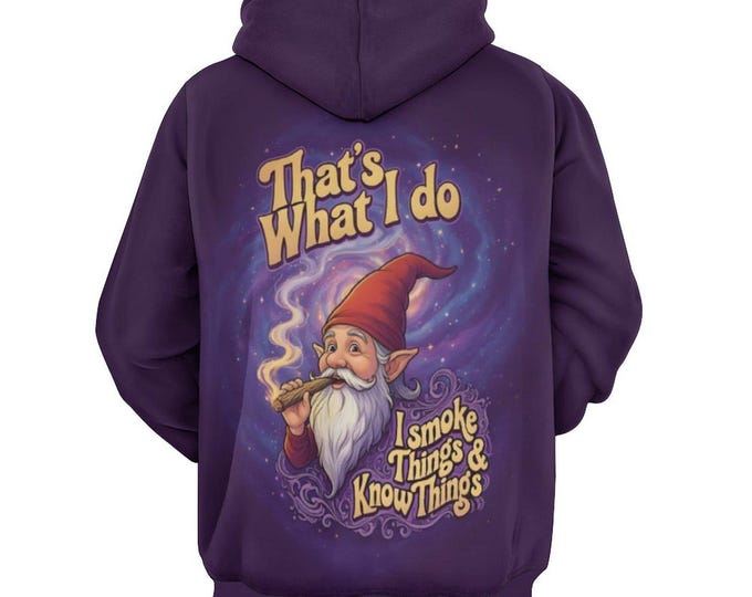 Funny Gnome Cannabis Hoodie