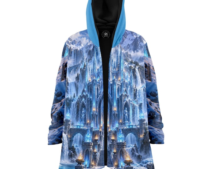 Ice Dragon VS Wizard Microfleece Sublimation Cloak