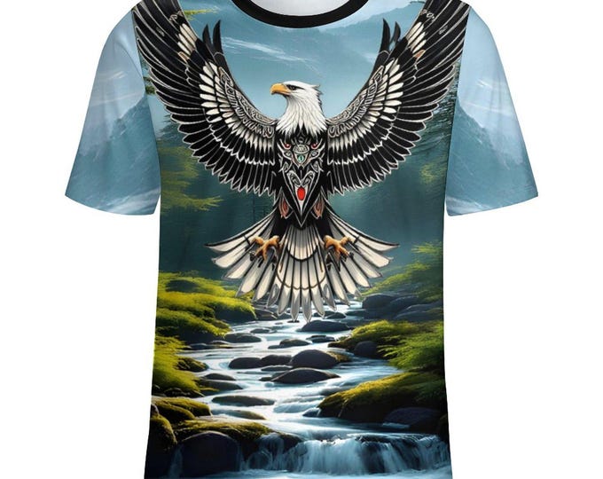 Eagle Spirit Animal T-Shirt, Spirit Eagle Shirt for Sale by Swaggy Shirts on Etsy, Animal Lover Shirt, Eagle Art Shirt, Native Eagle T-Shirt
