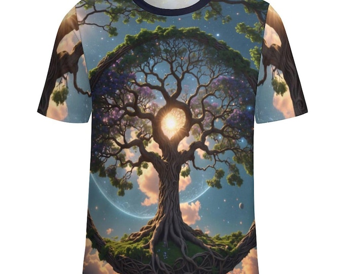 Mystical Tree of Life T-Shirt for Sale by Swaggy Shirts on Etsy, Adventure Tree Shirt, Tree Lover Shirt, Forest Tree Tee, Nature Lover Gifts