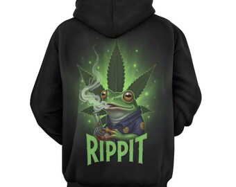 Rippit Cannabis Hoodie for Sale by Swaggy Shirt on Etsy, Marijuana Graphic Hoodie, Cannabis Leaf Sweater, 420 Stoner Gift, Funny Weed Hoodie
