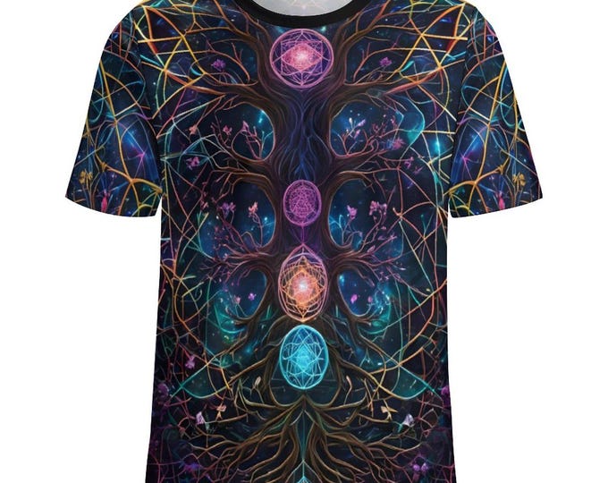 Sacred Geometry T-Shirt For Sale by Swaggy Shirts Online Etsy Apparel Shop, Geometry Lovers Tee, Gift For Him, Boyfriend Shirt Gifting