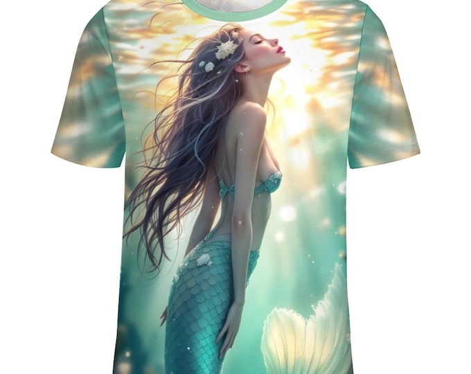 Pretty Mermaid Goddess T-Shirt For Sale by Swaggy Shirts on Etsy