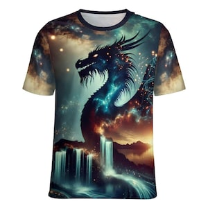 Mythisches Drachen T-Shirt zum Verkauf von Swaggy Shirts auf Etsy, Fantasy Drachen Shirt, Drachen Grafiken T-Shirt, Tier Shirt, Drachenliebhaber Shirt