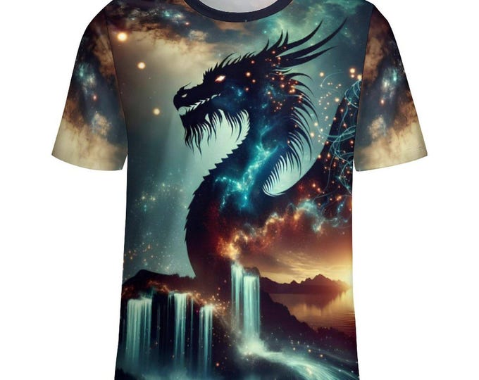 Mythical Dragon T-Shirt for Sale by Swaggy Shirts on Etsy, Fantasy Dragon Shirt, Dragon Graphics T-Shirt, Animal Shirt, Dragon Lovers Shirt