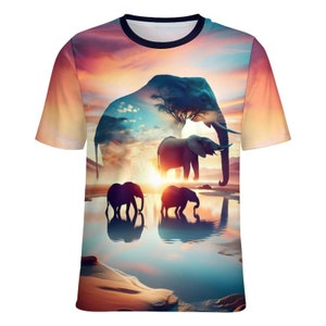 Sacred Elephant Shirt for Sale by Swaggy Shirts on Etsy, Elephant Spirit Animal T-Shirt, Elephant Graphic Shirts, Animal Lovers T-Shirt Gift