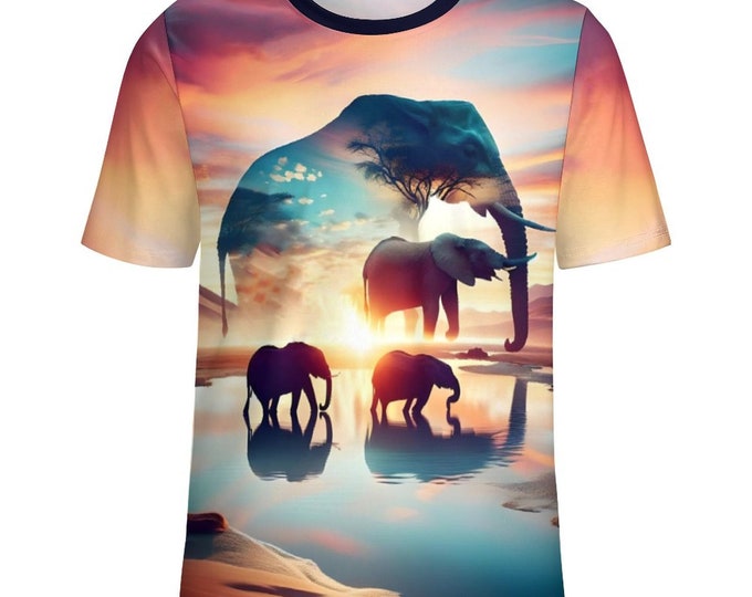 Sacred Elephant Shirt for Sale by Swaggy Shirts on Etsy, Elephant Spirit Animal T-Shirt, Elephant Graphic Shirts, Animal Lovers T-Shirt Gift