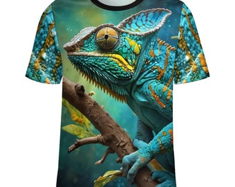 Cute Chameleon T-Shirt for Sale by Swaggy Shirts on Etsy, Chameleon Design Tee, Funny Lizard Shirt, Animal Lover Gift, Chameleon Lover Shirt