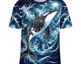 Native Orca Killer Whale T-Shirt for Sale by Swaggy Shirts on Etsy, First Nations Shirt, Sea Animal T-Shirt, Orca Lover Shirts, Whale Shirt