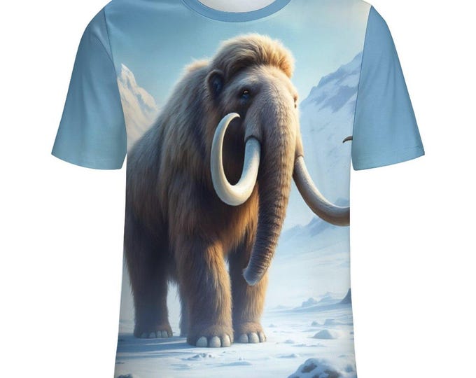 Woolly Mammoth T-Shirt For Sale by Swaggy Shirts Online Etsy Apparel Store, Animal Lovers Tee, Gift For Him, Boyfriend Gift, Gifts