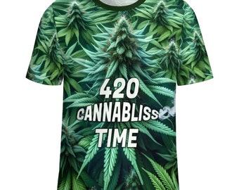 420 Cannabliss Time T-Shirt, Cannabis Shirt for Sale by Swaggy Shirts on Etsy, Weed Leaf Shirt, Marijuana Shirts for Men, Funny Weed Shirts