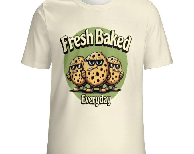 Cannabis Fresh Baked Everyday T-Shirt for Sale by Swaggy Shirts on Etsy, Funny Cannabis Shirt, Weed Stoner Tee, Marijuana Lover Gifts Shirt
