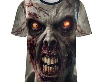 Halloween Zombie T-Shirt for Sale by Swaggy Shirt on Etsy, Horror Night Shirt, Halloween Party Gift, Spooky Zombie Shirt, Cute Halloween Tee