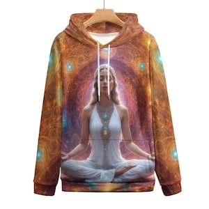 Women&#39;s Yoga Hoodie, Yoga Meditation Hoodie for Sale by Swaggy Shirts on Etsy, Namaste Hoodies, Meditation Sweater, Yoga Lover Gifts Hoodie