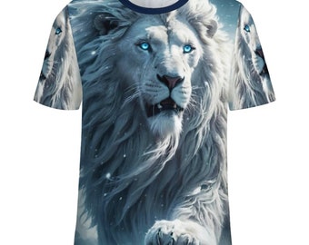 Lion Face T-Shirt, Animal Lover Shirt, Majestic Lion T-Shirt for Sale by Swaggy Shirts on Etsy, Wild Lion Shirt, Animal Shirt, Birthday Gift