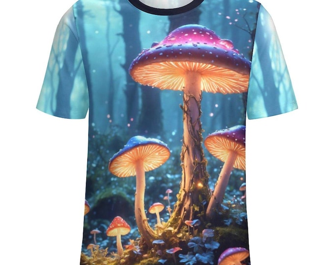 Mushroom T-Shirt for Sale by Swaggy Shirts on Etsy, Forest Mushroom Shirt, Fungi Lover Tee, Psychedelic Mushroom Shirt, Mushroom Lover Gifts