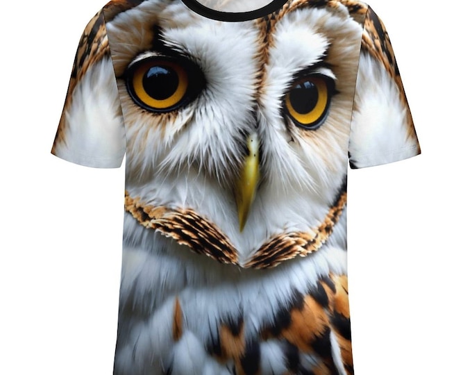 Owl T-Shirt by Swaggy Shirts on Etsy, Owl Spirit Animal Shirt, Owl Design T-Shirt, Animal Lover Shirt, Forest Bird Shirt, Nature Lover Gifts