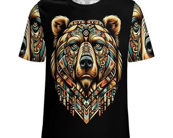 Bear Spirit Animal T-Shirt, Power Bear Shirt for Sale by Swaggy Shirts on Etsy, Spiritual Shirt, Native Bear Tee, First Nations T-Shirt Gift