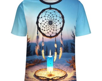 Dream Catcher T-Shirt for Sale by Swaggy Shirts on Etsy, Boho Dreamcatcher Shirt, Dreamcatcher Tee, Spiritual Shirt, Tribal Feathers T-Shirt