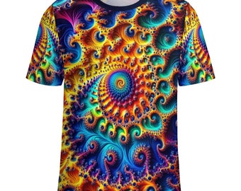 Trippy Fractal T-shirt te koop door Swaggy Shirts op Etsy