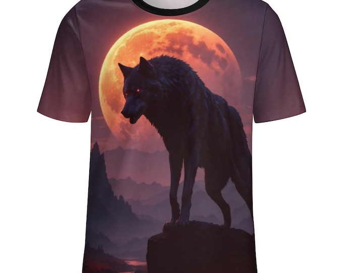 Wolf Beast T-Shirt for Sale by Swaggy Shirts on Etsy, Men's Wolf Shirt, Wolf Spirit Animal T-Shirt, Animal Lover Shirts, Wolf Design T-Shirt