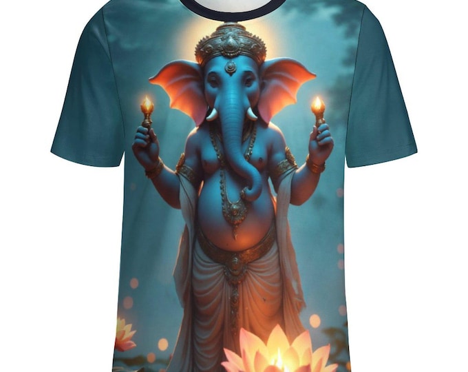 Mystical Ganesh T-Shirt for Sale by Swaggy Shirts on Etsy, Fantasy Ganesh Shirt, Ganesha God Shirt, Lord Ganesha T-Shirt, Hindu God Gift Tee