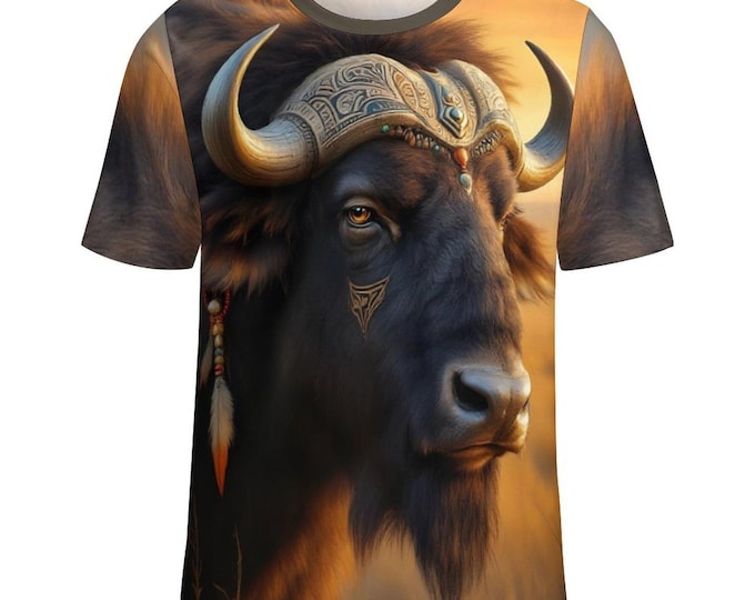 Buffalo T-Shirt for Sale by Swaggy Shirts on Etsy, Native American Shirt, Indigenous Buffalo Shirt, First Nations Tee, Buffalo Lover Gifts