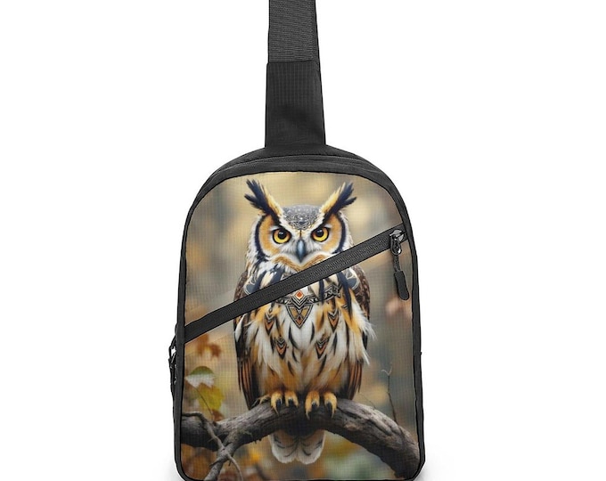 Indigenous First Nations Native Owl Crossbody Sling Bag For Sale by Swaggy Shirts on Etsy