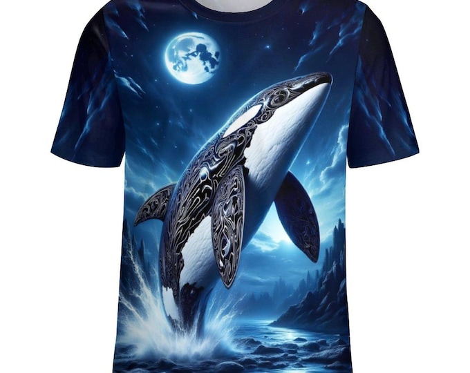 Orca Killer Whale T-Shirt for Sale by Swaggy Shirts on Etsy, Sea Animal Shirt, Marine Life Shirt, Ocean Whale Shirt, Animal Lover Gift Shirt