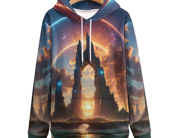Fantasy World Hoodie for Sale by Swaggy Shirts on Etsy, Mystical World Hoodie, Adventure Hoodie, Nature Lover Gift Sweater, Mountain Hoodie